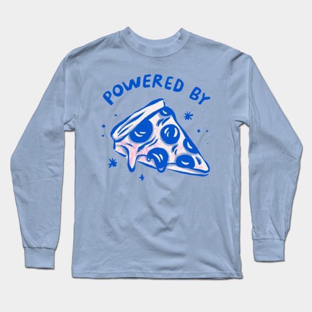 Powered by Pizza Long Sleeve T-Shirt by Megan Roy